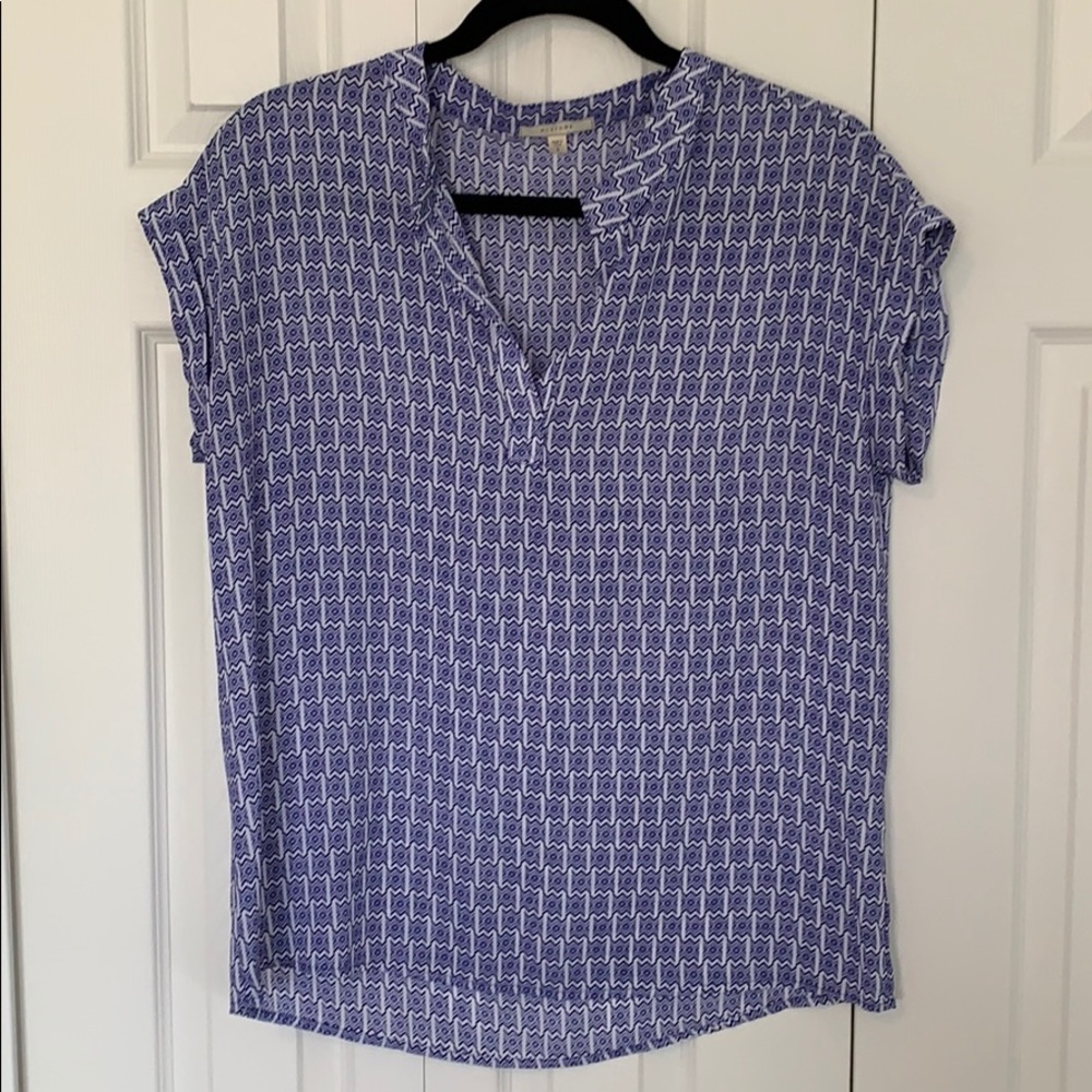 Women’s Pleione Short Sleeve Patterned Blouse Sz:S